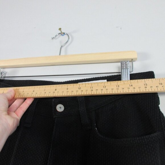 Gustin Men's Slim Pants 32 Black Button Fly 5 Pocket Chino Woven Knit 718 - Picture 12 of 15